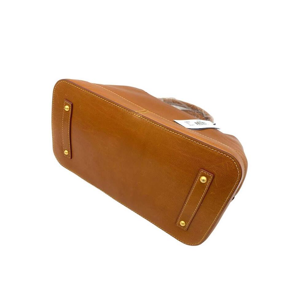 Dooney & Bourke Florentine Leather Perry Satchel Natural - Picture 4 of 4